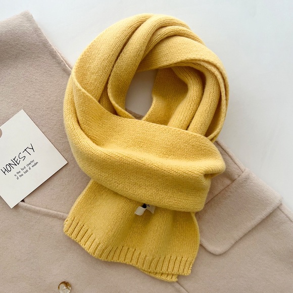 Accessories - Yellow Knit Scarf